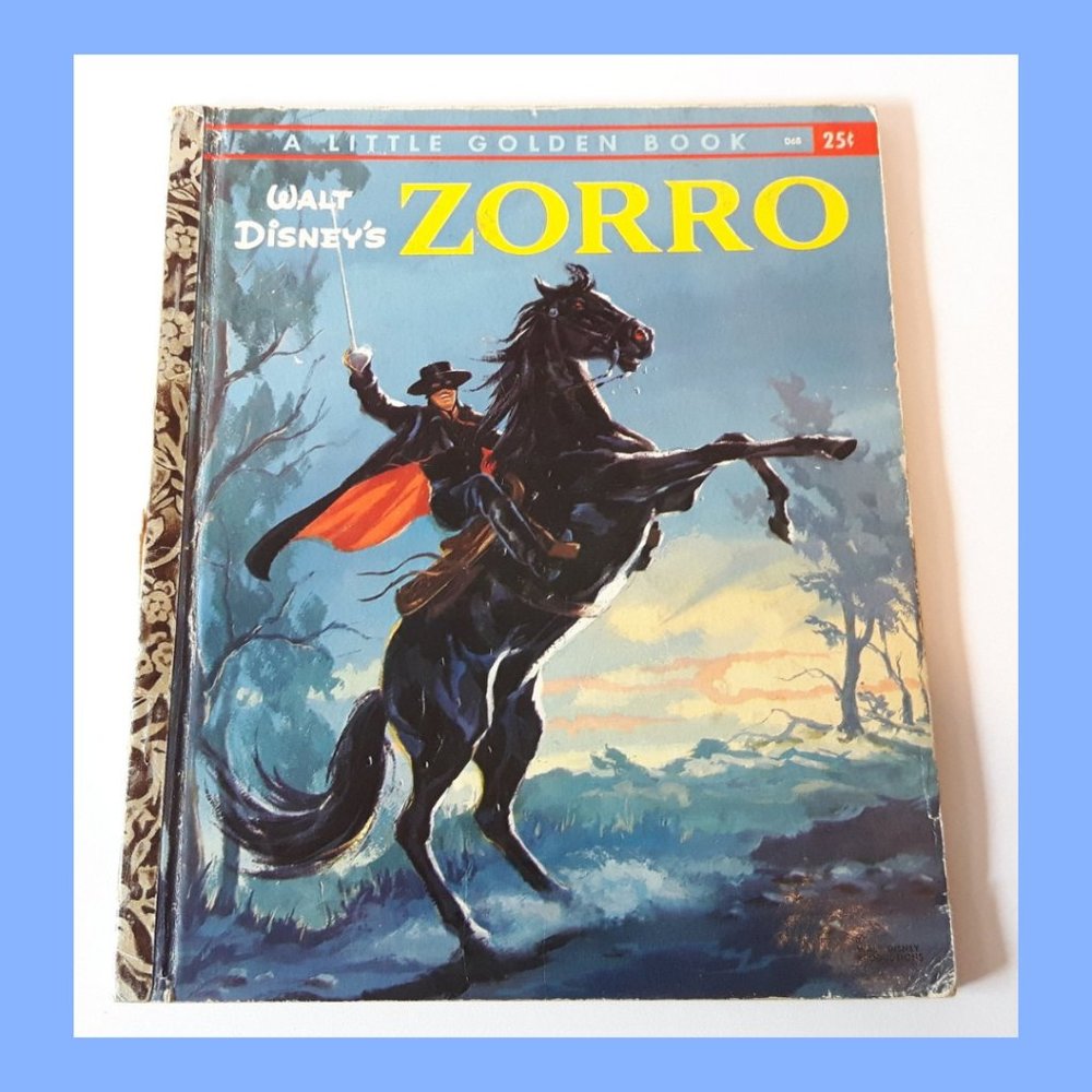 1958 Little Golden Book Walt Disney's Zorro